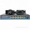 16-port 250m10/100/1000M OEM for cctv ip camera